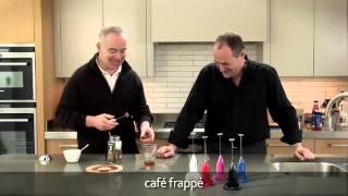 How to make a frappé coffee using an aerolatte milk frother [upl. by Akiemahs]