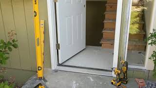 Jeld Wen Front Door Installation  Really crappy products and craftsmanship PART 1 [upl. by Nirat]