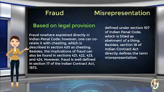 What is Difference Between Fraud amp Misrepresentation [upl. by Aicelef99]