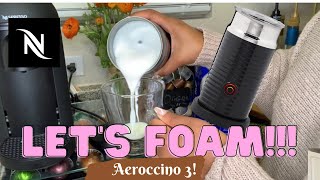 How To Foam Milk With Aeroccino 3 Make Coffee With Foam Tips amp Tricks  Easy Foamed Latte Recipe [upl. by Conlen]