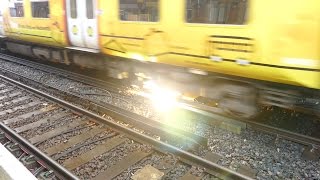 Merseyrail 507 009 making arcs at Birkdale station [upl. by Erdua643]