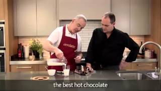 How to make a hot chocolate using an aerolatte milk frother [upl. by Sacram]