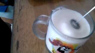 Aerolatte Review Frothing Cold Milk In Under 1 Minute [upl. by Ydeh]